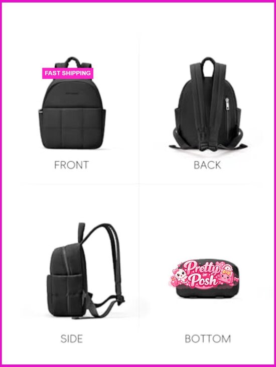 Mini Backpack for Women Nylon Lightweight Fashion Backpack Puffer Travel